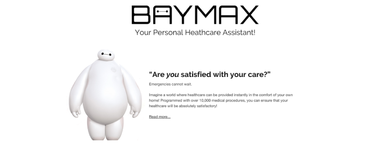 Web Design: Baymax