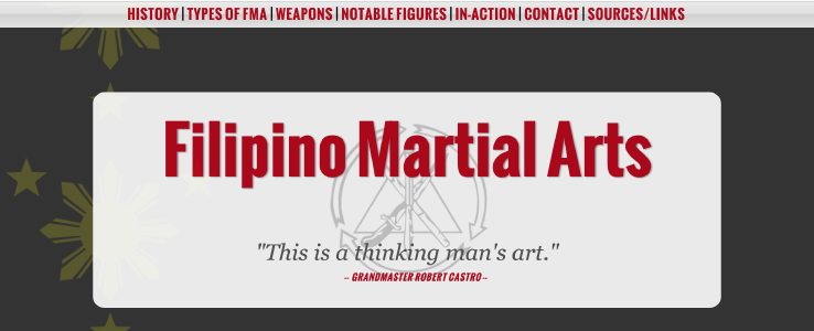 Web Design: Filipino Martial Arts